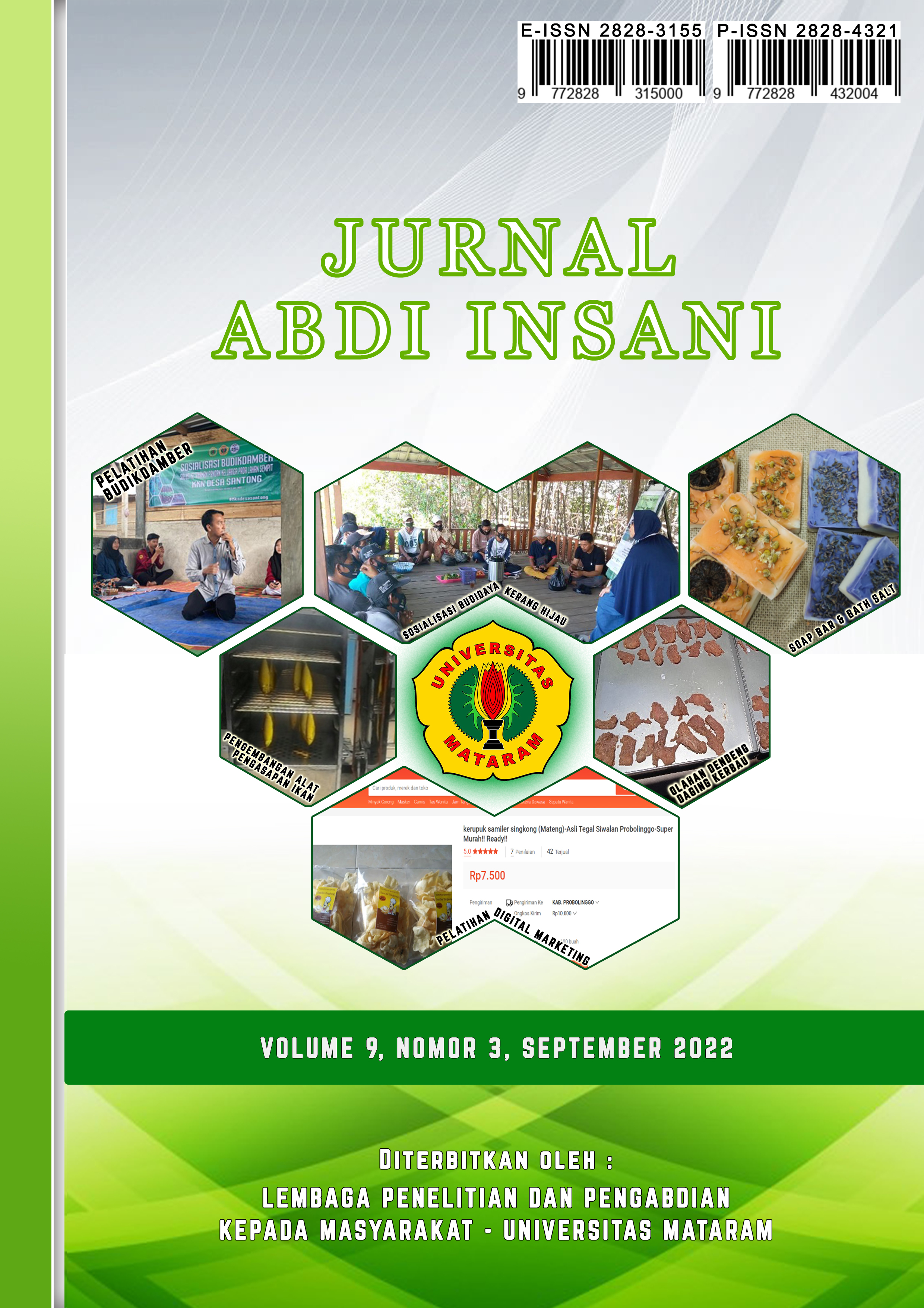 					View Vol. 9 No. 3 (2022): Jurnal Abdi Insani
				